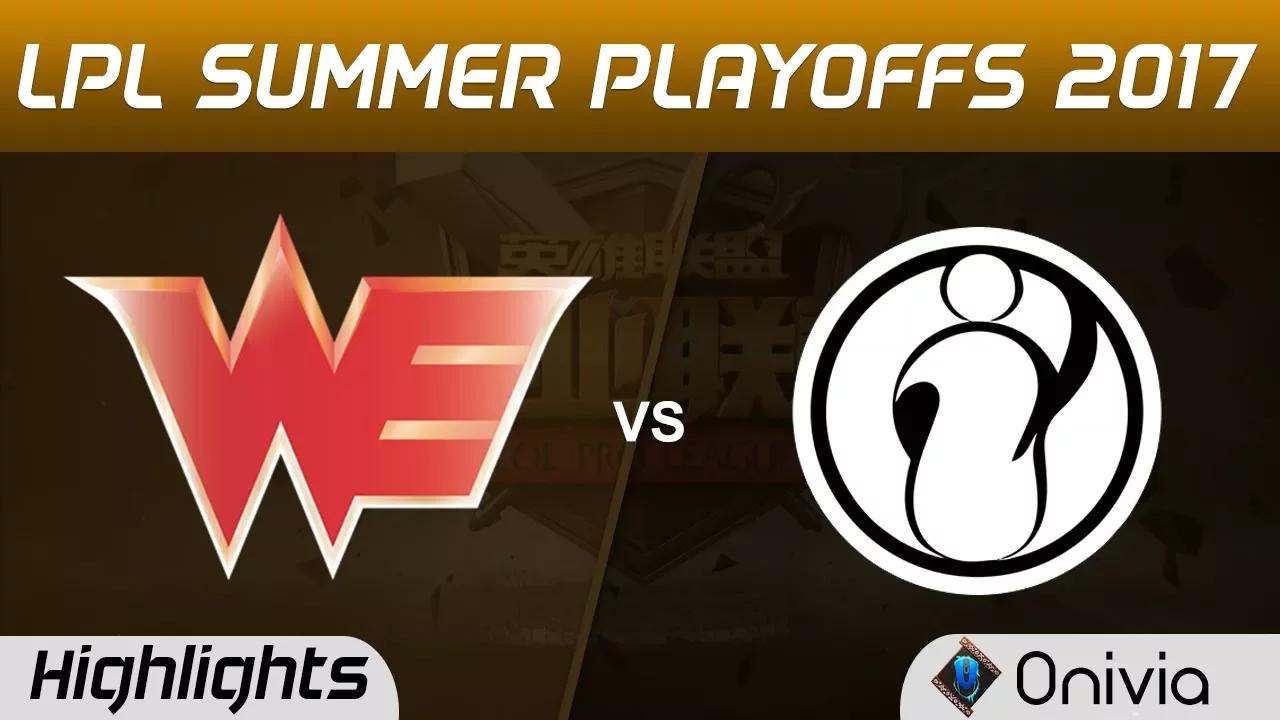 WE vs IG Highlights Game 4 LPL SUMMER PLAYOFFS 2017 Team WE vs Invictus Gaming by Onivia thumbnail