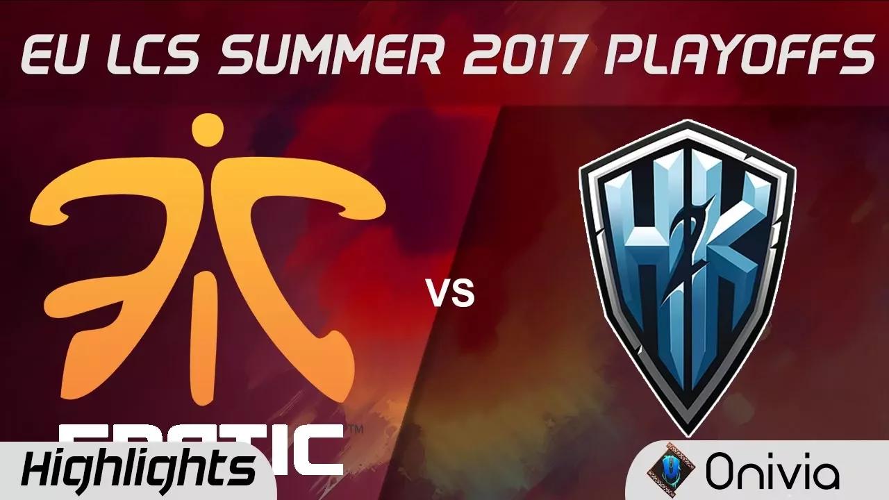 FNC vs H2K Highlights Game 4 EU LCS SUMMER 2017 PLAYOFFS Fnatic vs H2K Gaming by Onivia thumbnail