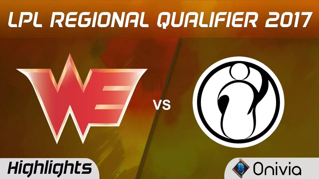 WE vs IG Highlights Game 2 LPL SUMMER REGIONAL QUALIFIER 2017 Team WE vs Invictus Gaming by Onivia thumbnail