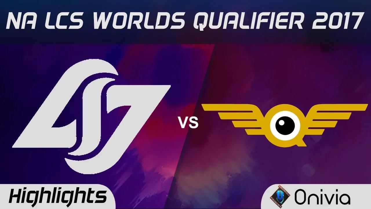 CLG vs  FLY Highlights Game 1 NA LCS Worlds Qualifier 2017 Counter Logic Gaming vs FlyQuest by Onivi thumbnail