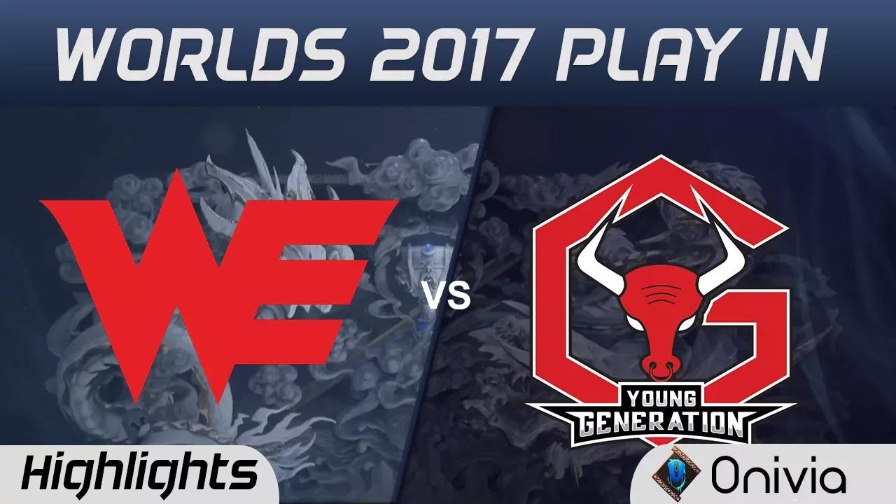 WE vs YG Highlights Game 1 World Championship 2017 Play In Team WE vs Young Generation by Onivia thumbnail