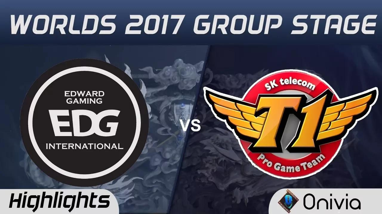 EDG vs SKT Highlights World Championship 2017 Group Stage Edward Gaming vs SK Telecom T1 by Onivia thumbnail