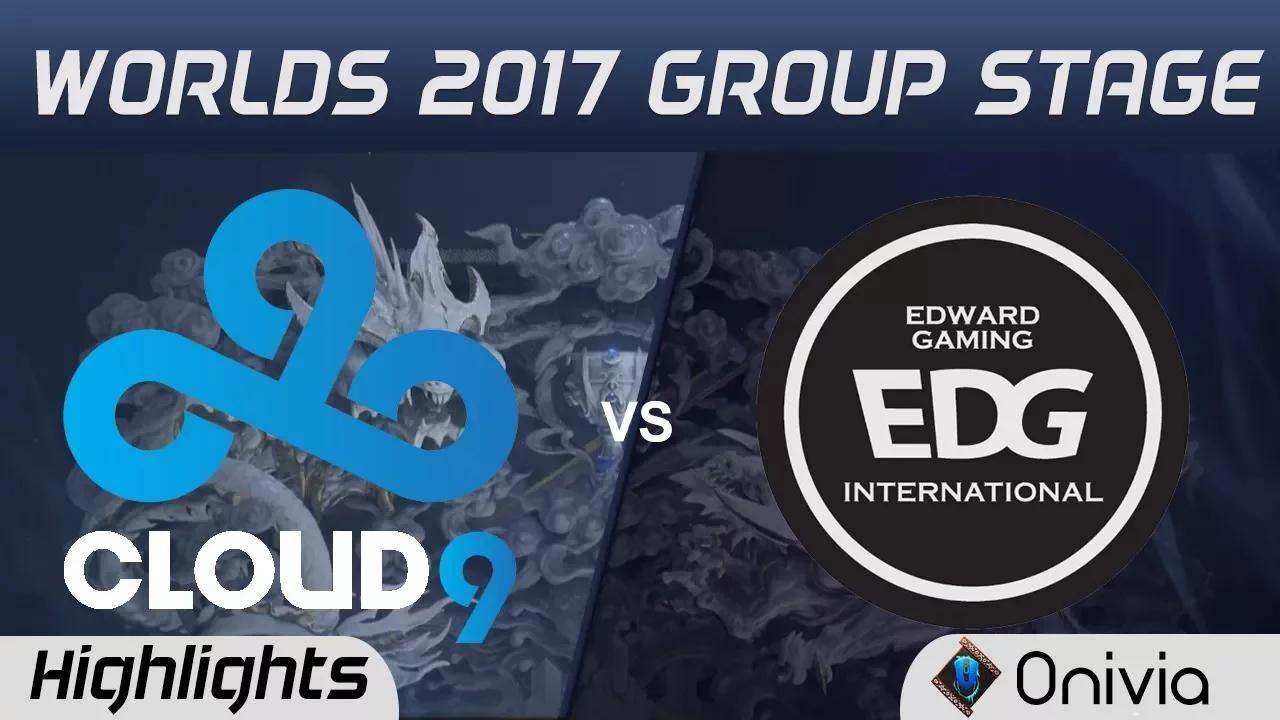 C9 vs EDG Highlights World Championship 2017 Group Stage Cloud9 vs Edward Gaming by Onivia thumbnail