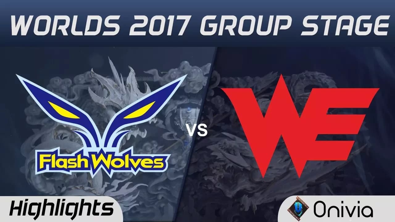 FW vs WE Highlights World Championship 2017 Group Stage Flash Wolves vs Team WE by Onivia thumbnail