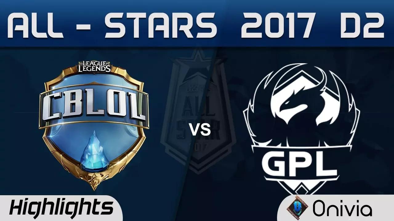 CBLOL vs GPL Highlights ALL Stars 2017 Day 2 by Onivia thumbnail