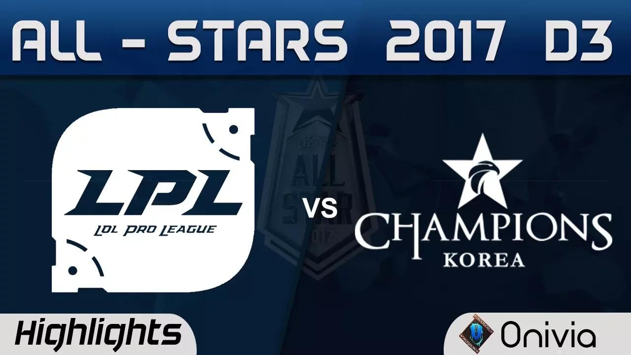 LPL vs LCK Highlights Game 1 ALL Stars 2017 Semi Finals Day 3 by Onivia thumbnail