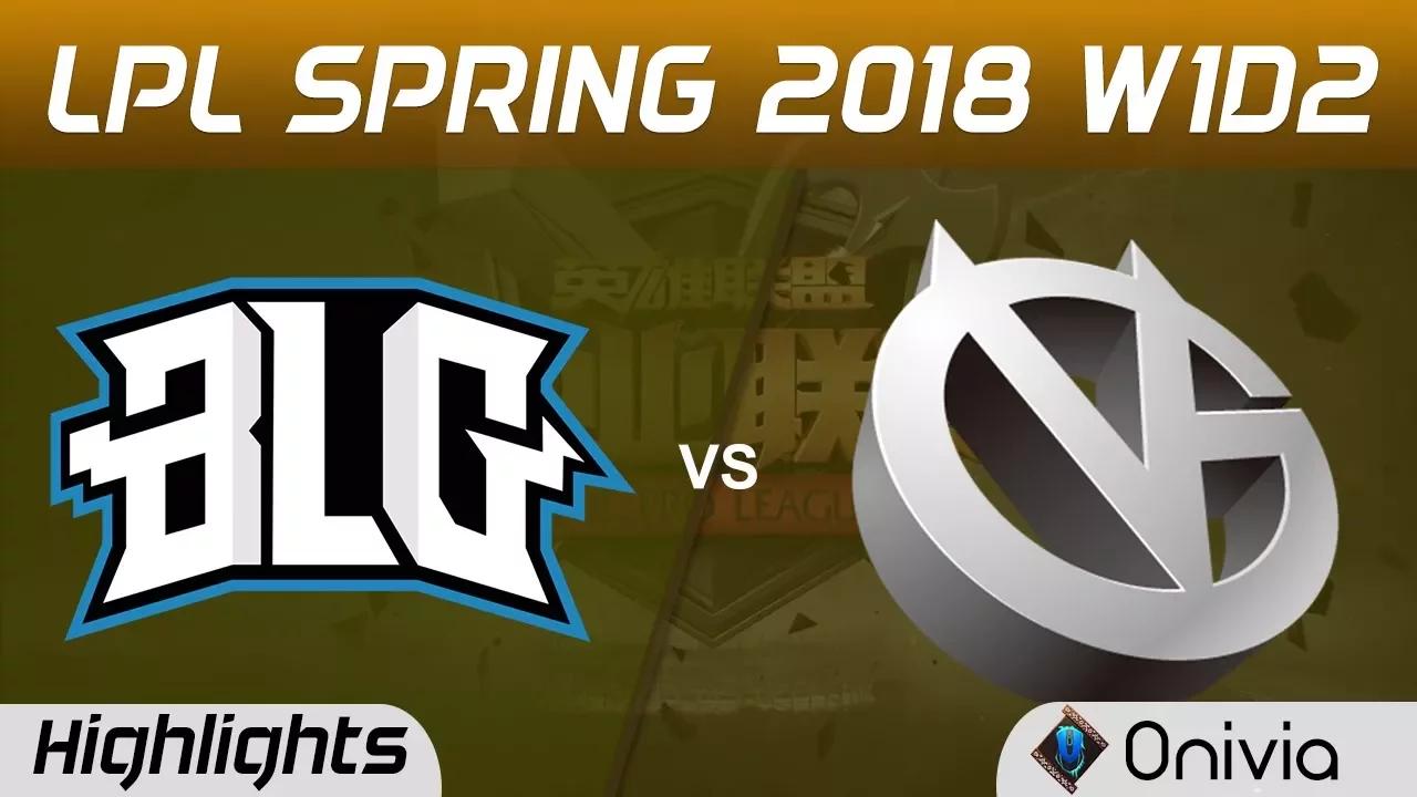 BLG vs VG Highlights Game 1 LPL Spring 2018 W1D2 Bilibili Gaming vs Vici Gaming by Onivia thumbnail