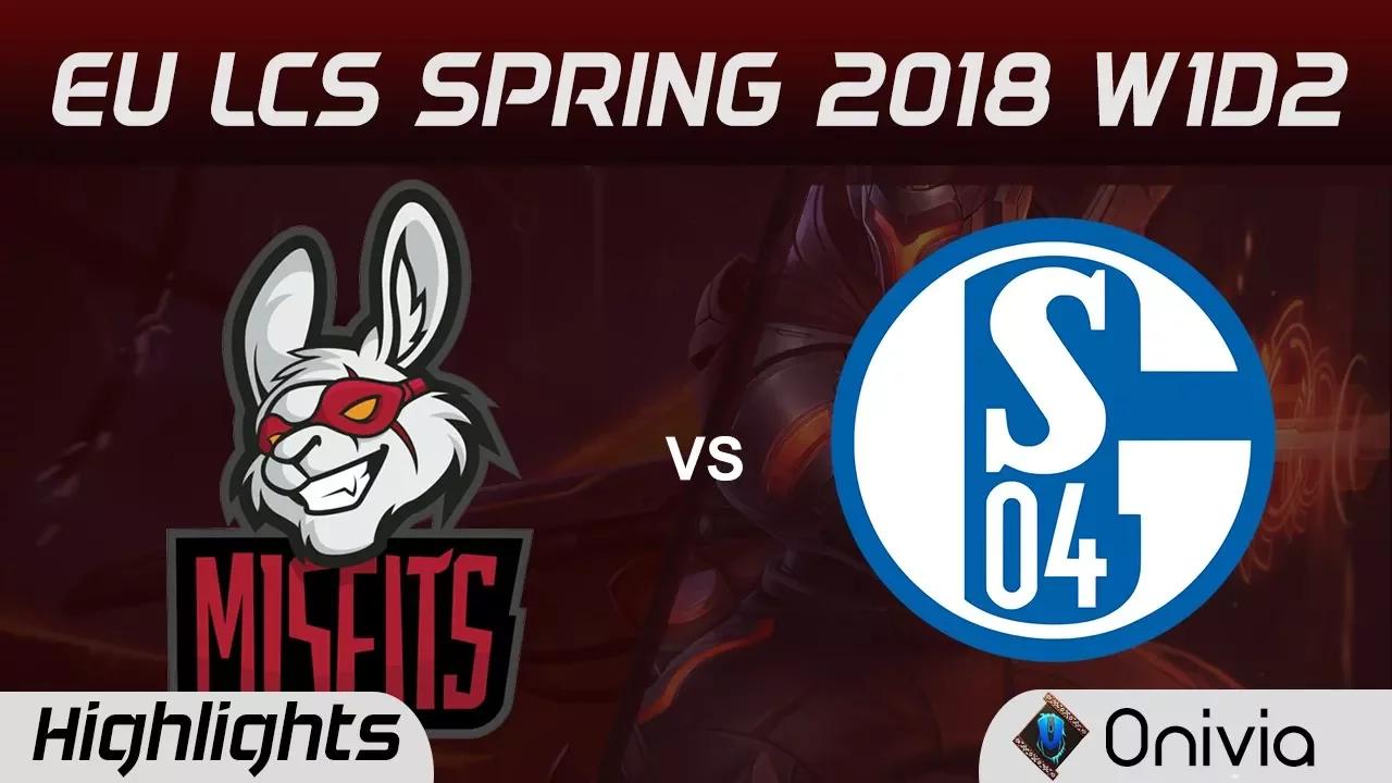 MSF vs S04 Highlights EU LCS Spring 2018 W1D2 Misfits Gaming vs FC Schalke 04 by Onivia thumbnail