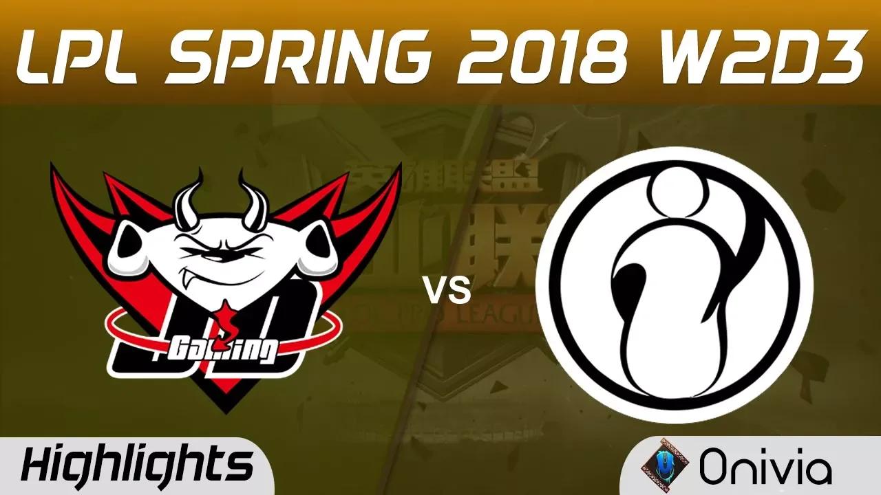 JDG vs IG Highlights Game 2 LPL Spring 2018 W2D3 JD Gaming vs Invictus Gaming by Onivia thumbnail