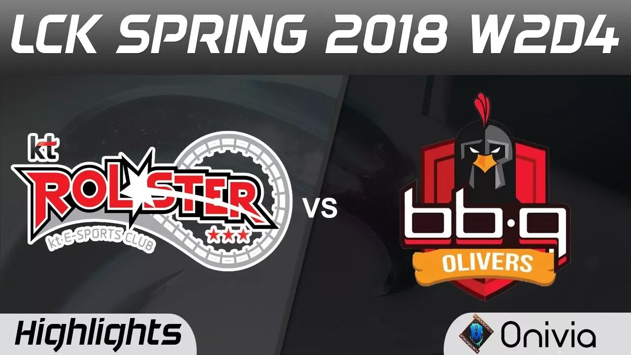 KT vs BBQ Highlights Game 1 LCK Spring 2018 W2D4 KT Rolster vs BBQ Olivers by Onivia thumbnail