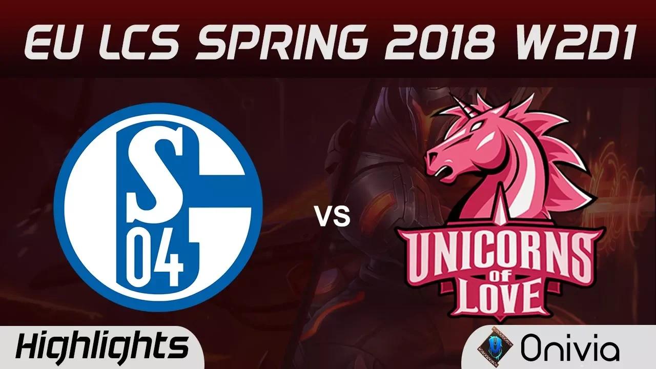 S04 vs UOL Highlights EU LCS Spring 2018 W2D1 FC Schalke 04 vs Unicorns Of Love by Onivia thumbnail