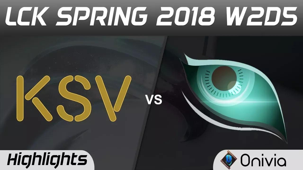 KSV vs KDM Highlights Game 2 LCK Spring 2018 W2D5 KSV Esports vs Kongdoo Monster by Onivia thumbnail