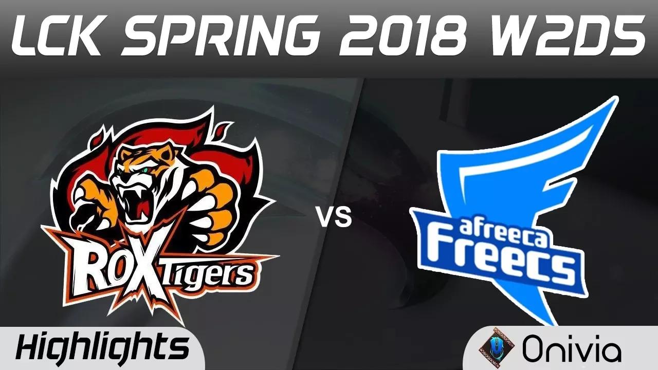 ROX vs AFS Highlights Game 1 LCK Spring 2018 W2D5 ROX Tigers vs Afreeca Freecs by Onivia thumbnail