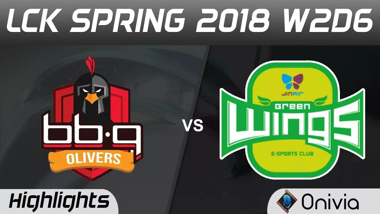 BBQ vs JAG Highlights Game 2 LCK Spring 2018 W2D6 BBQ Olivers vs Jin Air Green Wings by Onivia thumbnail