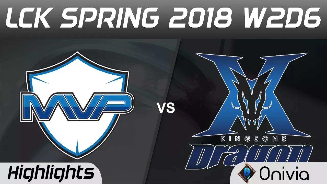 MVP vs KZ Highlights Game 1 LCK Spring 2018 W2D6 MVP vs KingZone DragonX by Onivia thumbnail