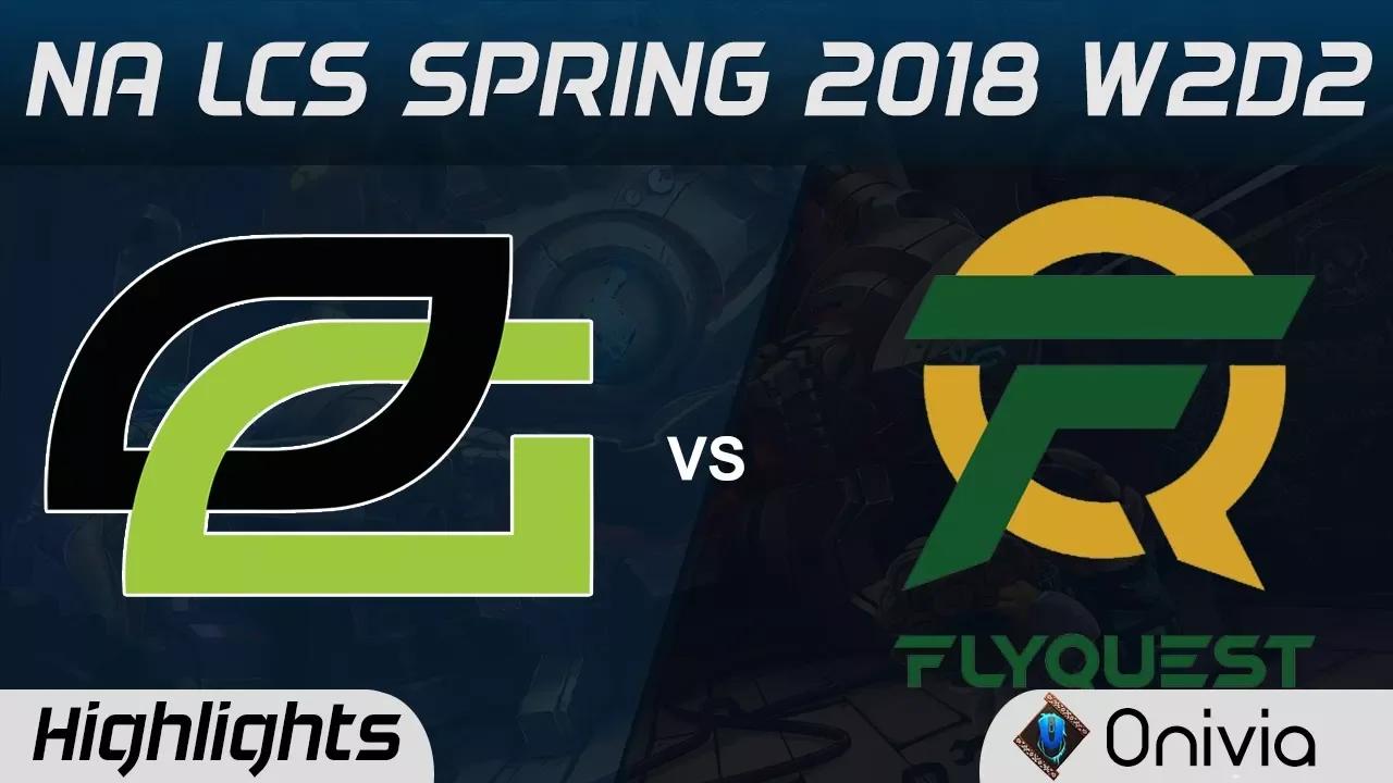 OPT vs Fly Highlights NA LCS Spring 2018 W2D2 Optic Gaming vs Flyquest by Onivia thumbnail