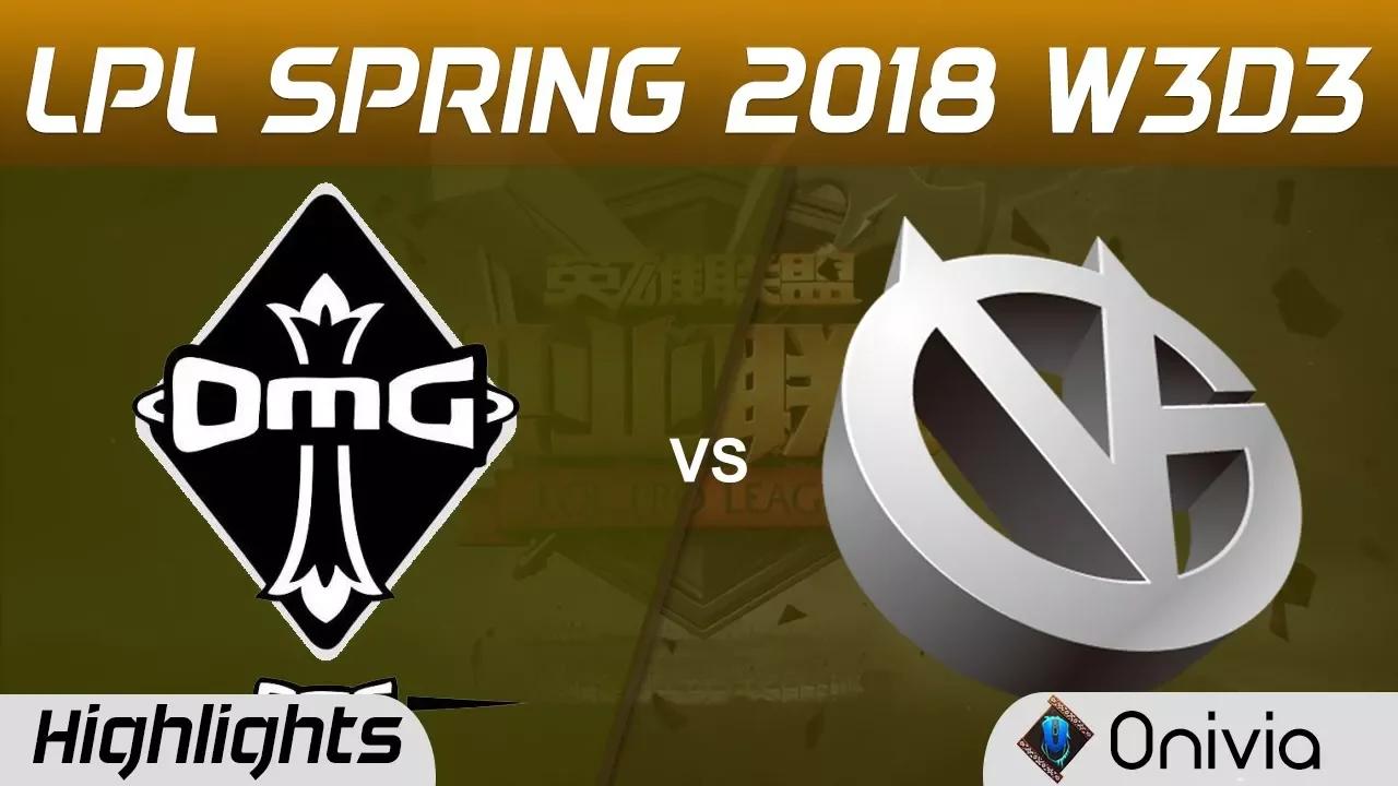 OMG vs VG Highlights Game 1 LPL Spring 2018 W3D3 OMG vs Vici Gaming by Onivia thumbnail