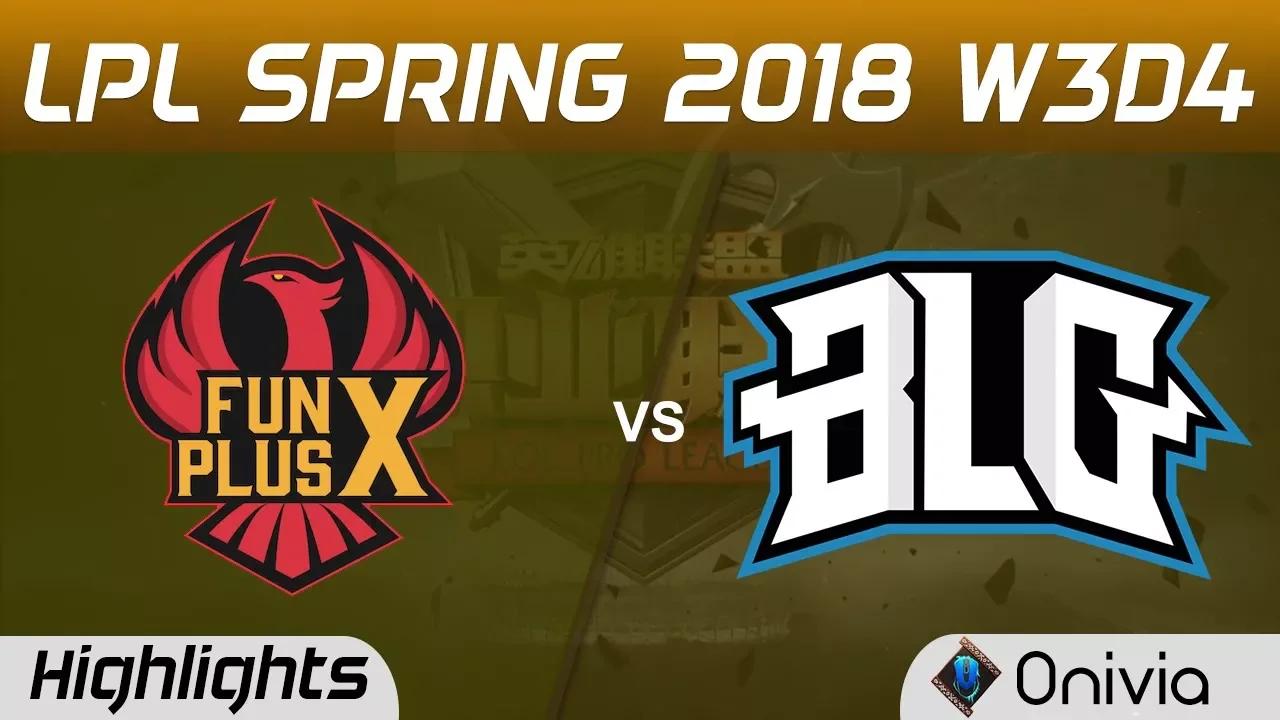 FPX vs BLG Highlights Game 2 LPL Spring 2018 W3D4 FunPlus Phoenix vs Bilibili Gaming by Onivia thumbnail