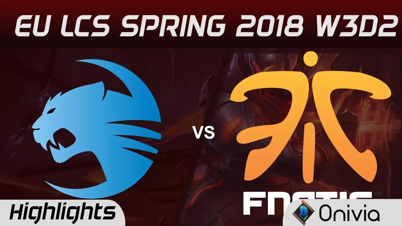 ROC vs FNC Highlights EU LCS Spring 2018 W3D2 Team ROCCAT vs Fnatic by Onivia thumbnail