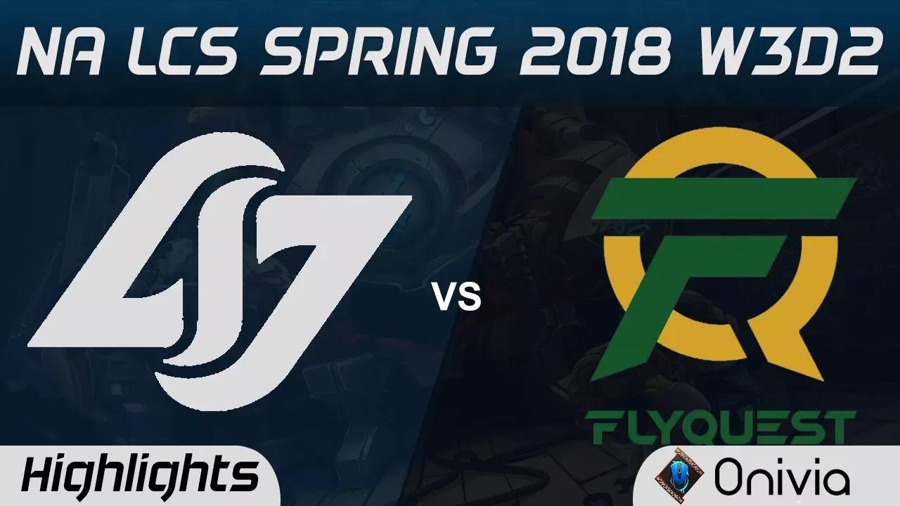 CLG vs FLY Highlights NA LCS Spring 2018 W3D2 Counter Logic Gaming vs Flyquest by Onivia thumbnail