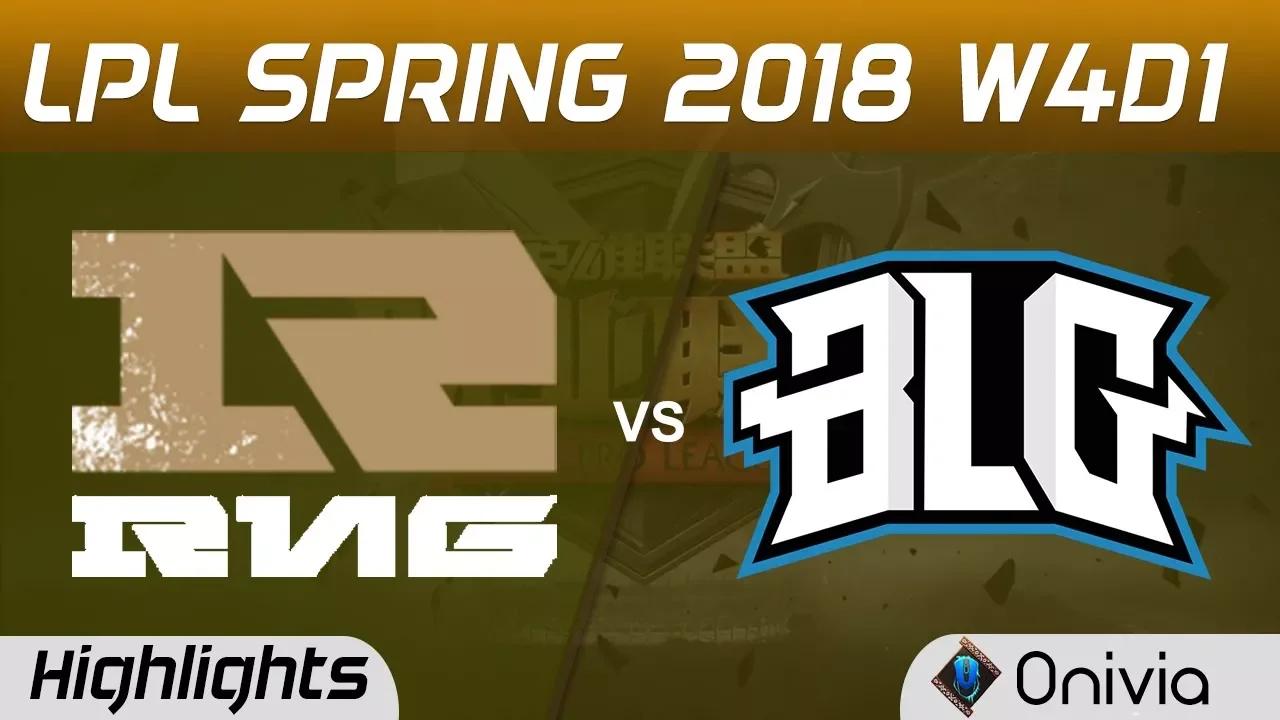 RNG vs BLG Highlights Game 2 LPL Spring 2018 W4D1 Royal Never Give Up vs Bilibili Gaming by Onivia thumbnail