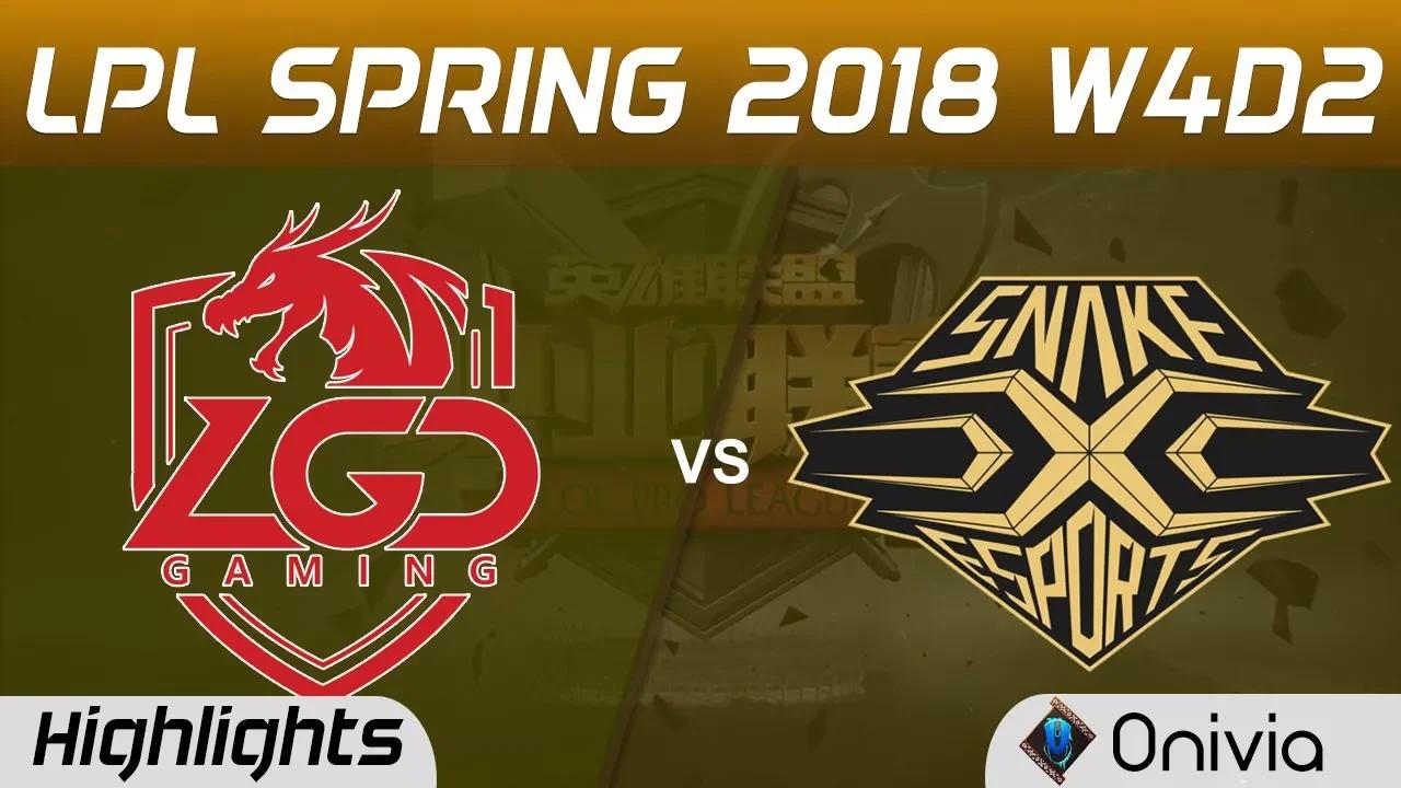 LGD vs SS Highlights Game 1 LPL Spring 2018 W4D2 LGD Gaming vs Snake Esports by Onivia thumbnail