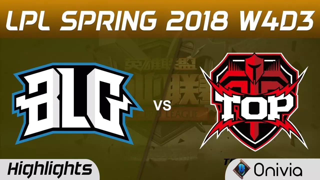 BLG vs TOP Highlights Game 1 LPL Spring 2018 W4D3 Bilibili Gaming vs Topsports Gaming by Onivia thumbnail