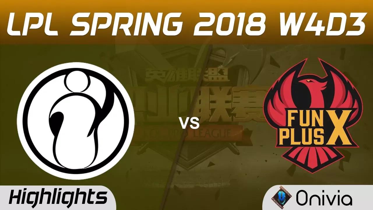 IG vs FPX Highlights Game 2 LPL Spring 2018 W4D3 Invictus Gaming vs FunPlus Phoenix by Onivia thumbnail