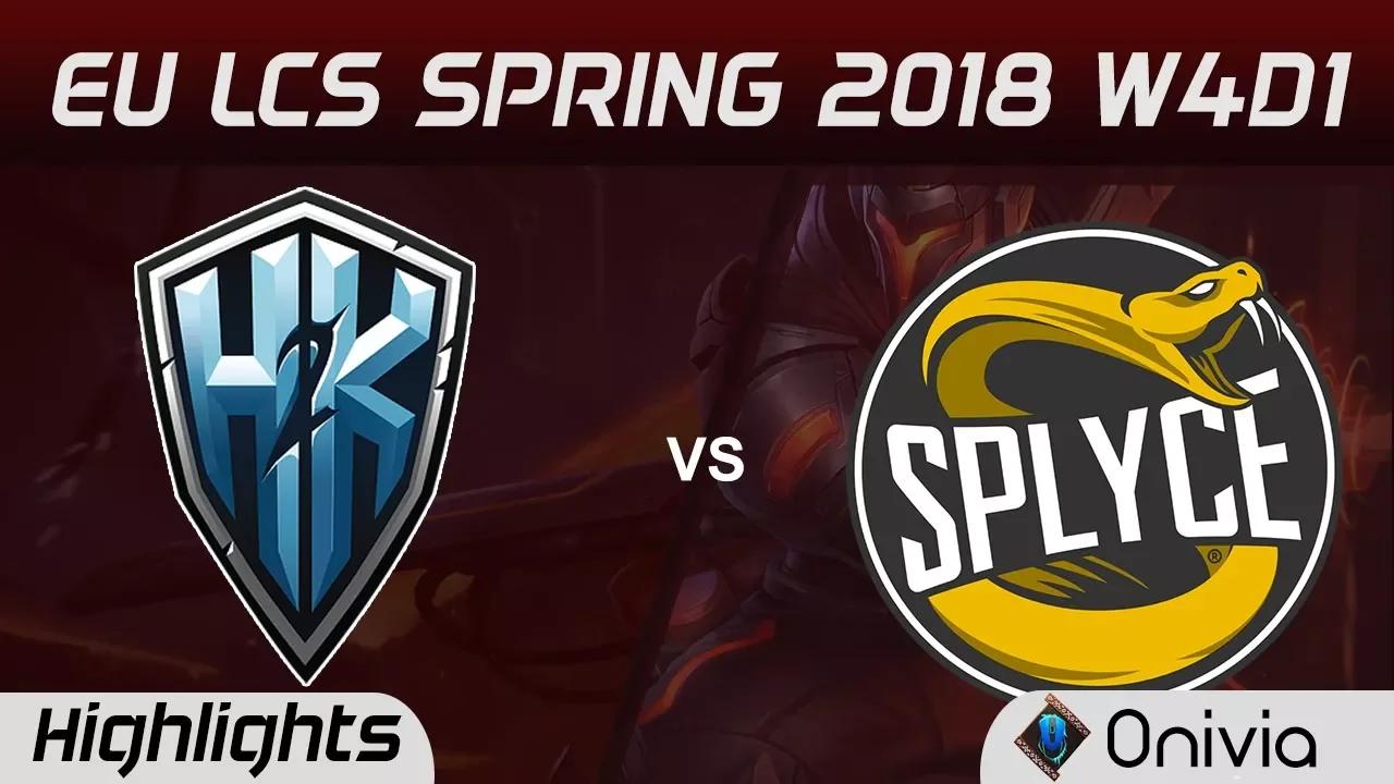 H2K vs SPY Highlights EU LCS Spring 2018 W4D1 H2K Gaming vs Splyce by Onivia thumbnail