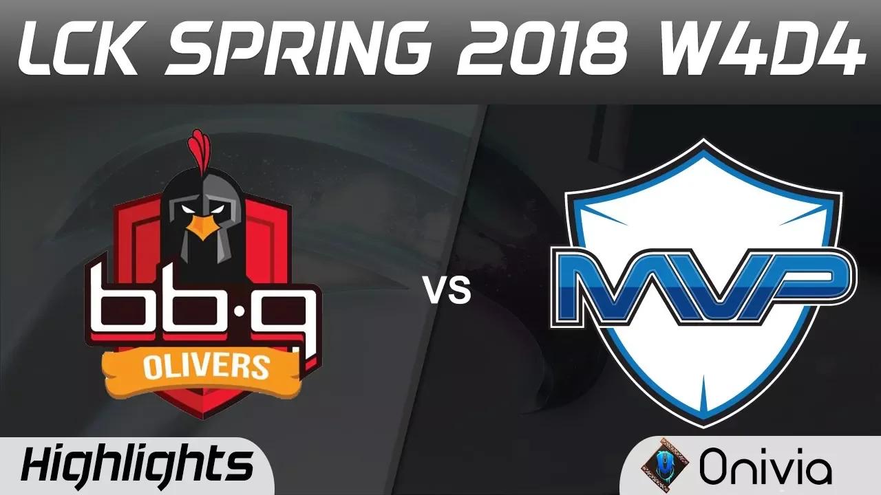 BBQ vs MVP Highlights Game 2 LCK Spring 2018 W4D4 BBQ Olivers vs MVP by Onivia thumbnail