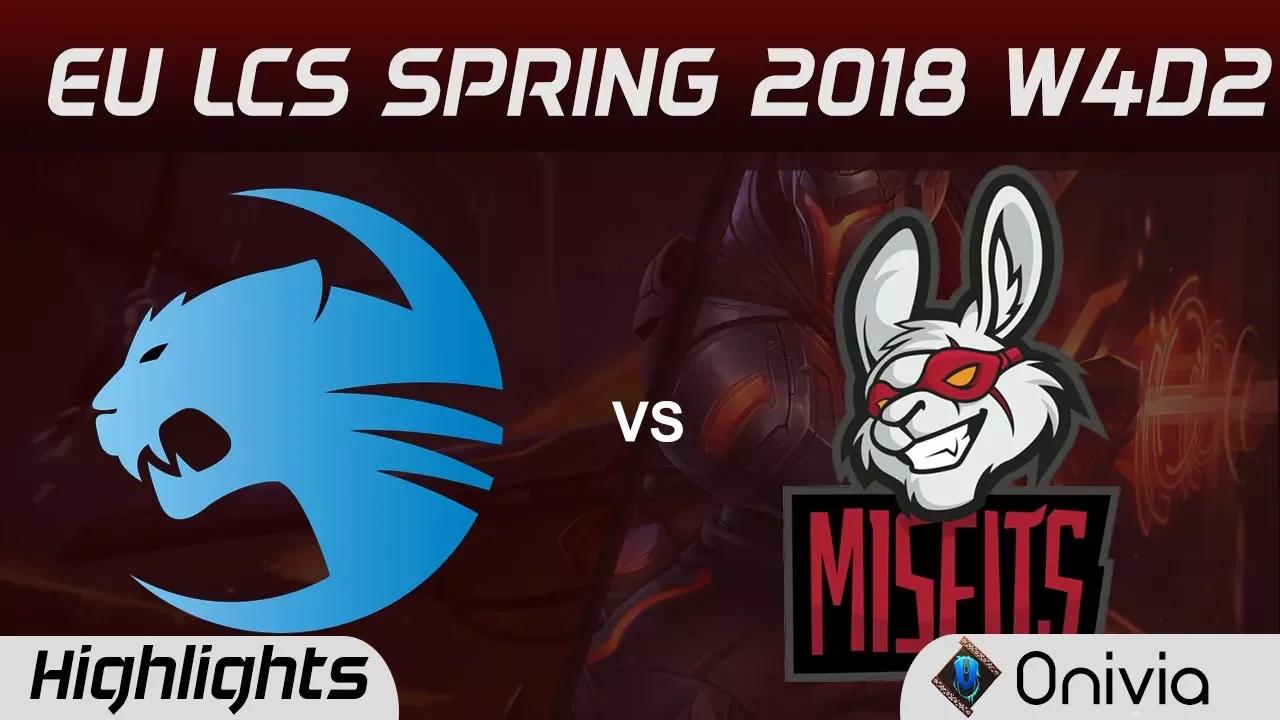 ROC vs MSF Highlights EU LCS Spring 2018 W4D2 Team ROCCAT vs Misfits Gaming by Onivia thumbnail