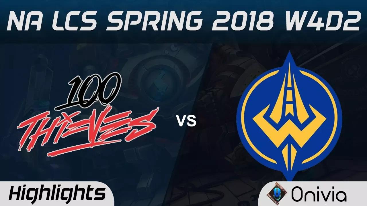 100 vs GGS Highlights NA LCS Spring 2018 W4D2 100Thieves vs Golden Guardians by Onivia thumbnail