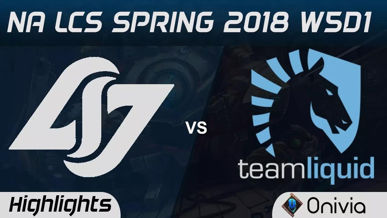 CLG vs TL Highlights NA LCS Spring 2018 W5D1 Counter Logic Gaming vs Team Liquid by Onivia thumbnail