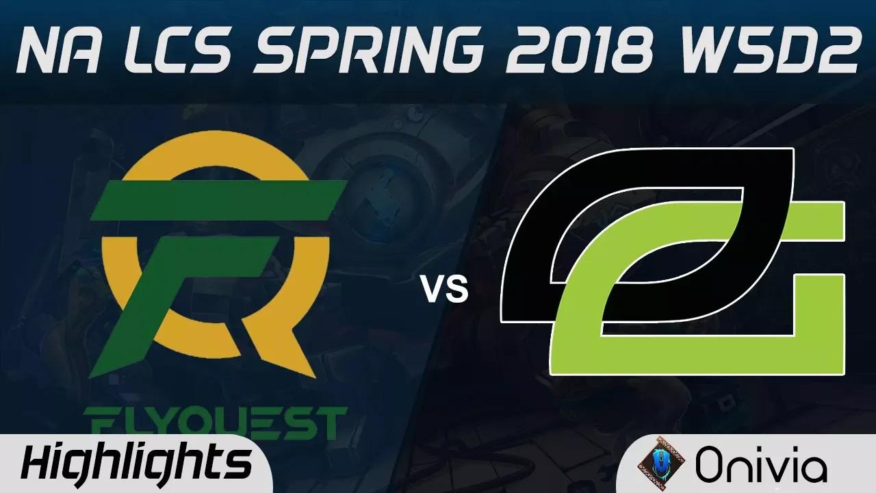 FLY vs OPT Highlights NA LCS Spring 2018 W5D2 FlyQuest vs Optic Gaming by Onivia thumbnail