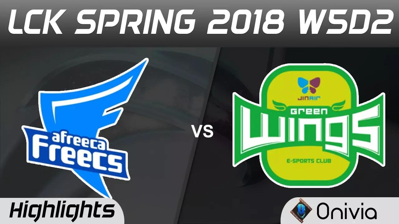 AFS vs JAG Highlights Game 1 LCK Spring 2018 W5D2 Afreeca Freecs vs Jinair Green Wings by Onivia thumbnail