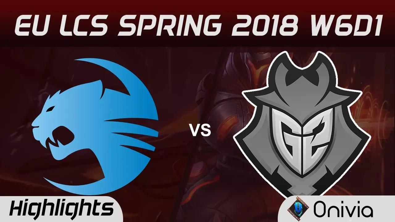 ROC vs G2 Highlights EU LCS Spring 2018 W6D1 Team ROCCAT vs G2 Esports By Onivia thumbnail