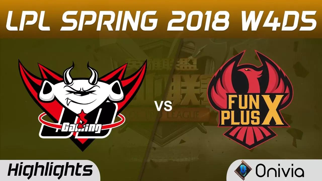 JDG vs FPX Highlights Game 2 LPL Spring 2018 W4D5 JD Gaming vs FunPlus Phoenix by Onivia thumbnail