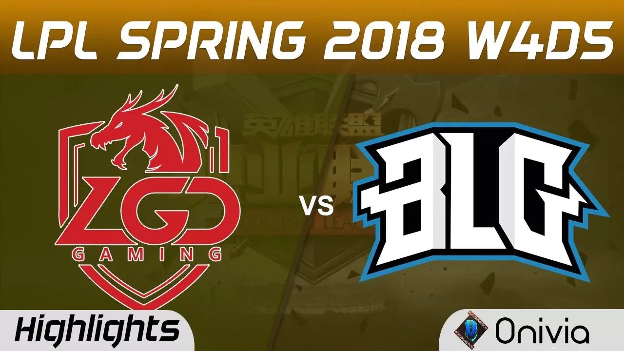 LGD vs BLG Highlights Game 2 LPL Spring 2018 W4D5 LGD Gaming vs Bilibili Gaming by Onivia thumbnail