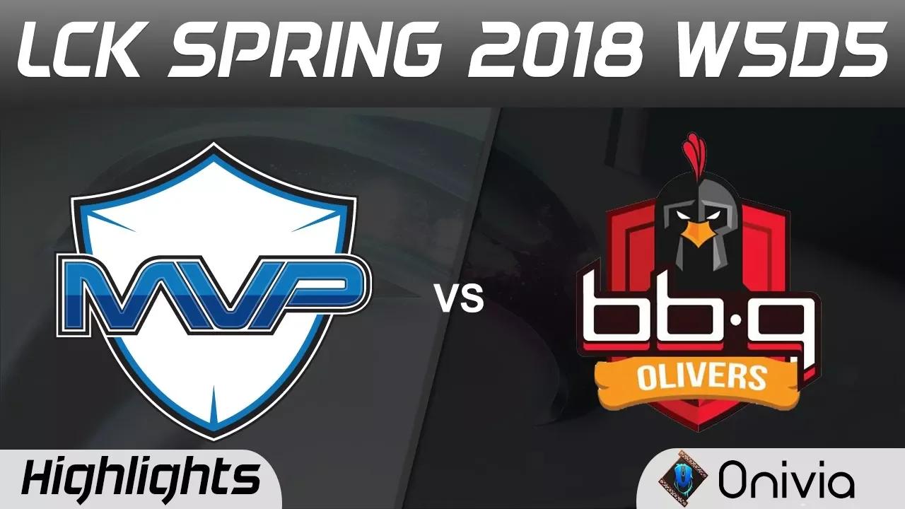 MVP vs BBQ Highlights Game 1 LCK Spring 2018 W5D5 MVP vs BBQ Olivers by Onivia thumbnail