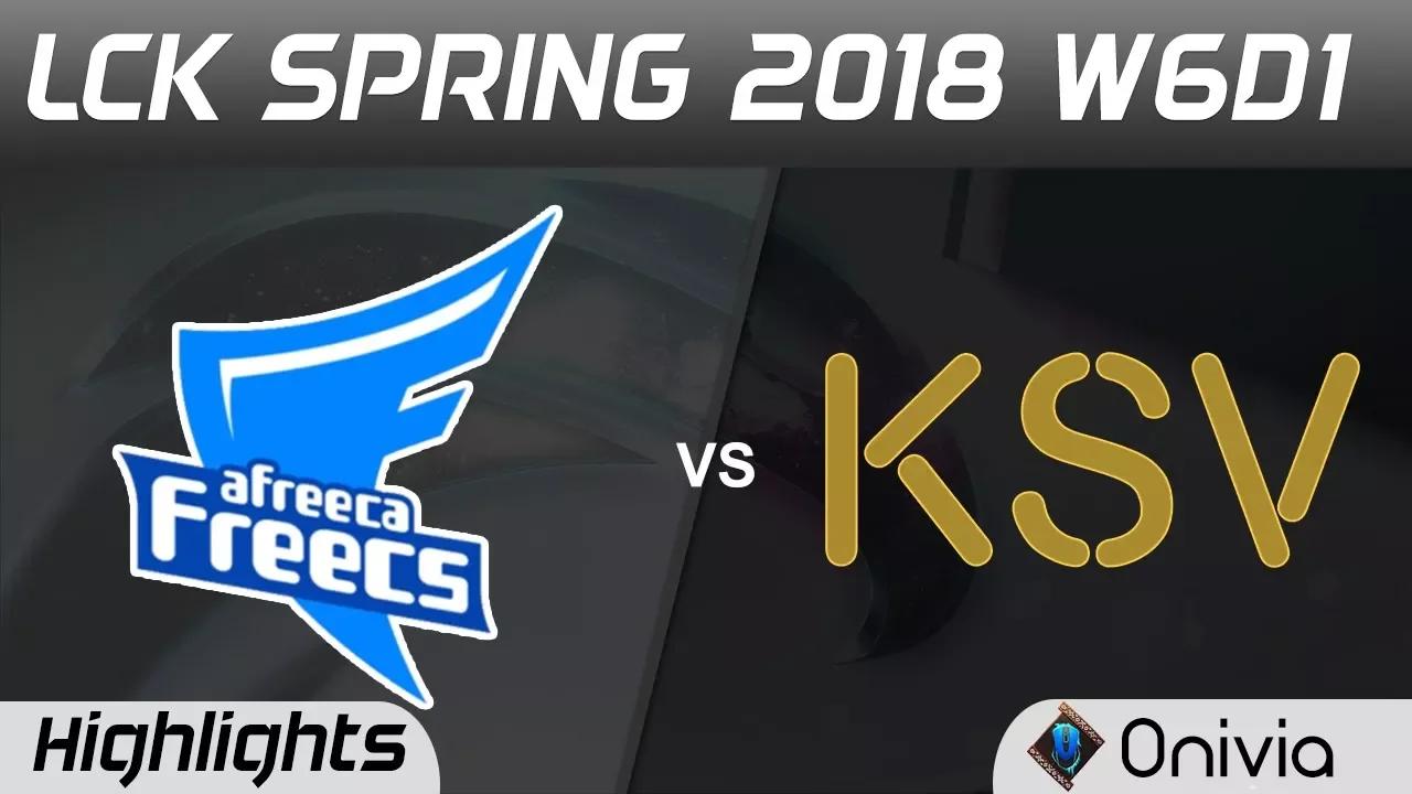 AFS vs KSV Highlights Game 2 LCK Spring 2018 W6D1 Afreeca Freecs vs KSV Esports by Onivia thumbnail