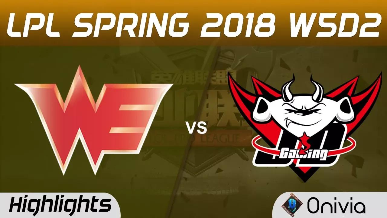 WE vs JDG Highlights Game 1 LPL Spring 2018 W5D2 Team WE vs JD Gaming by Onivia thumbnail