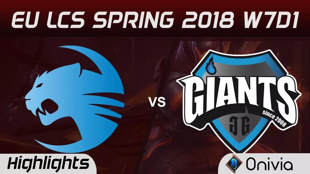 ROC vs GIA Highlights EU LCS Spring 2018 W7D1 Team ROCCAT vs Giants Gaming By Onivia thumbnail
