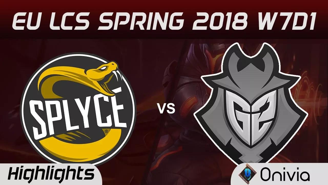 SPY vs G2 Highlights EU LCS Spring 2018 W7D1 Splyce vs G2 Esports By Onivia thumbnail