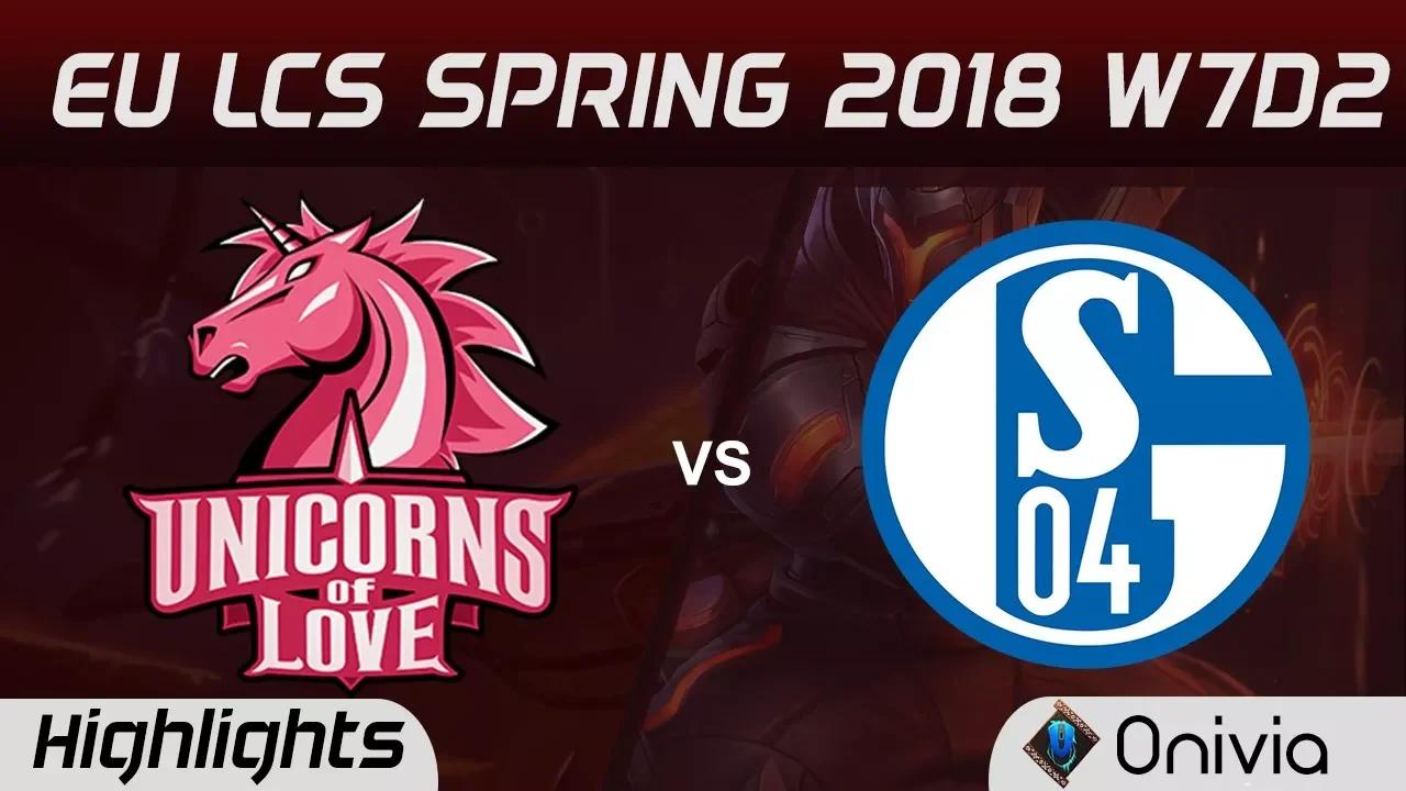 UOL vs S04 Highlights EU LCS Spring 2018 W7D2 Unicorns Of Love vs FC Schalke 04 By Onivia thumbnail