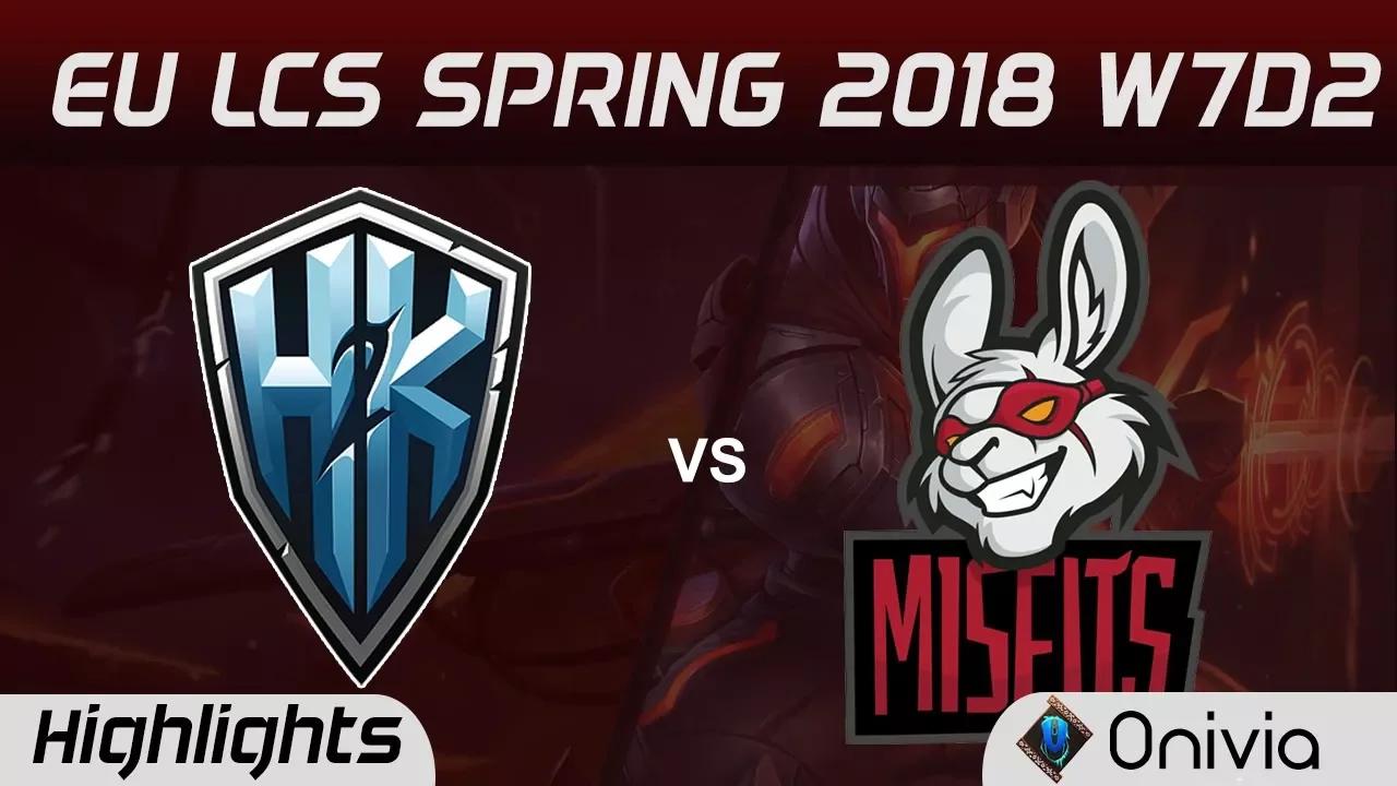 H2K vs MSF Highlights EU LCS Spring 2018 W7D2 H2K Gaming vs Misfits Gaming By Onivia thumbnail