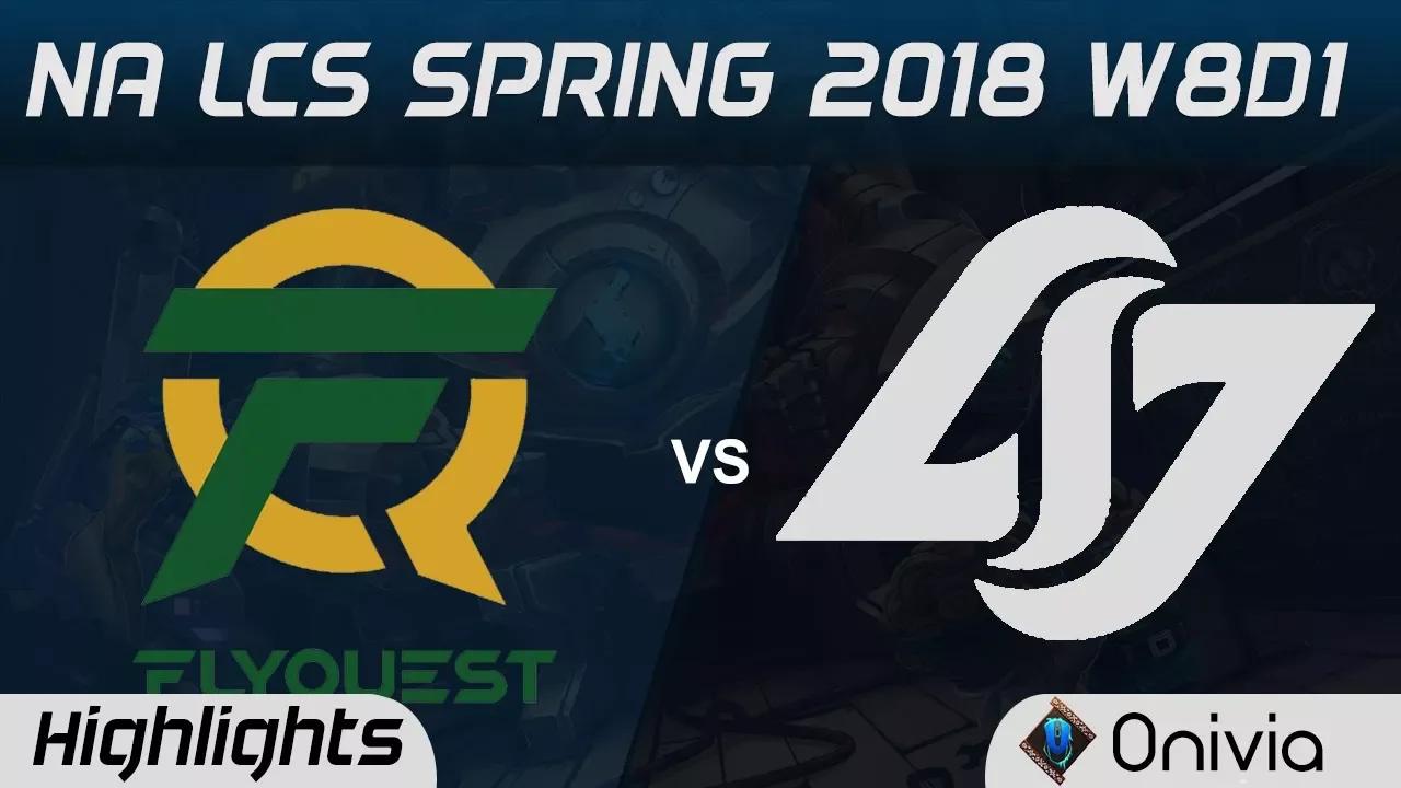 FLY vs CLG Highlights NA LCS Spring 2018 W8D1 Flyquest vs Counter Logic Gaming by Onivia thumbnail