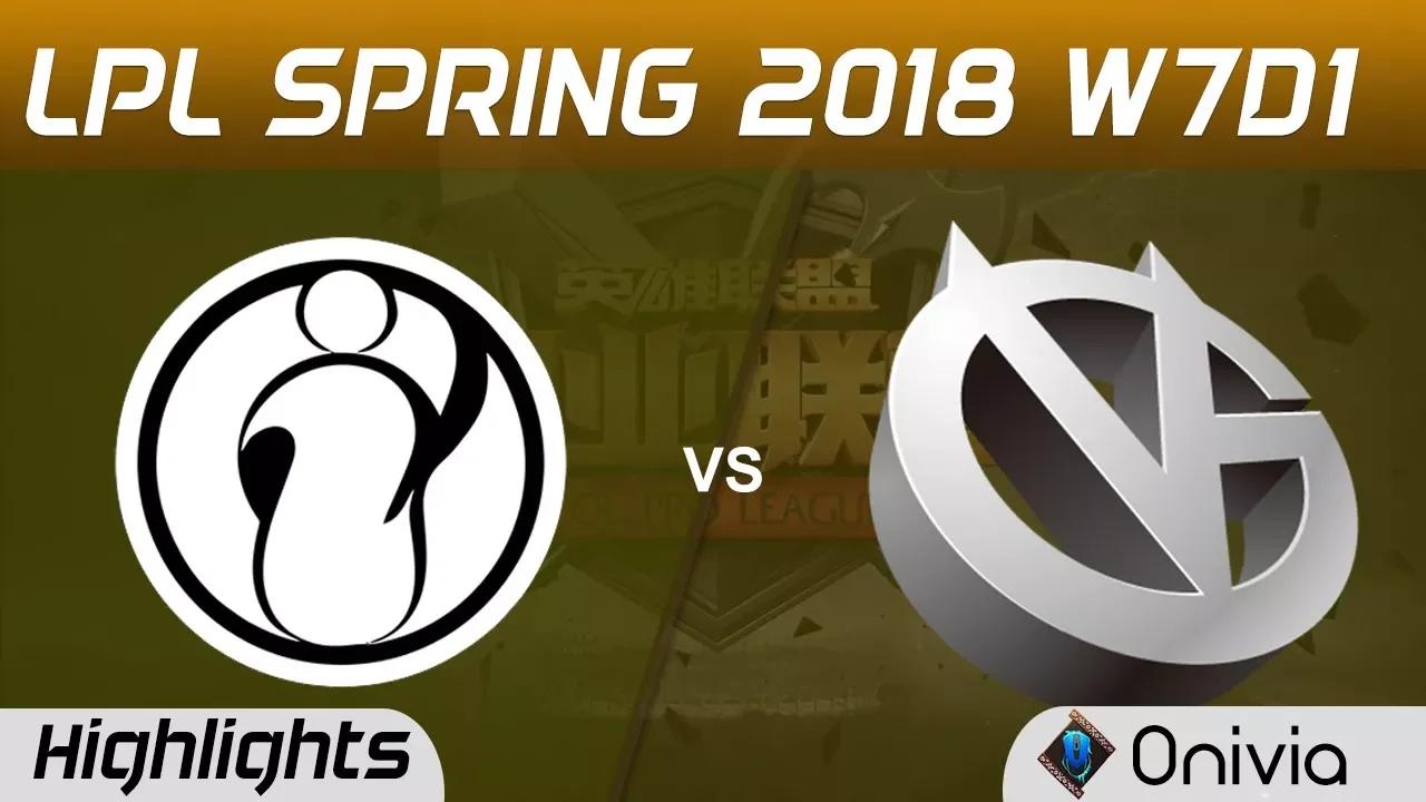 IG vs VG Highlights Game 2 LPL Spring 2018 W7D1 Invictus Gaming vs Vici Gaming by Onivia thumbnail