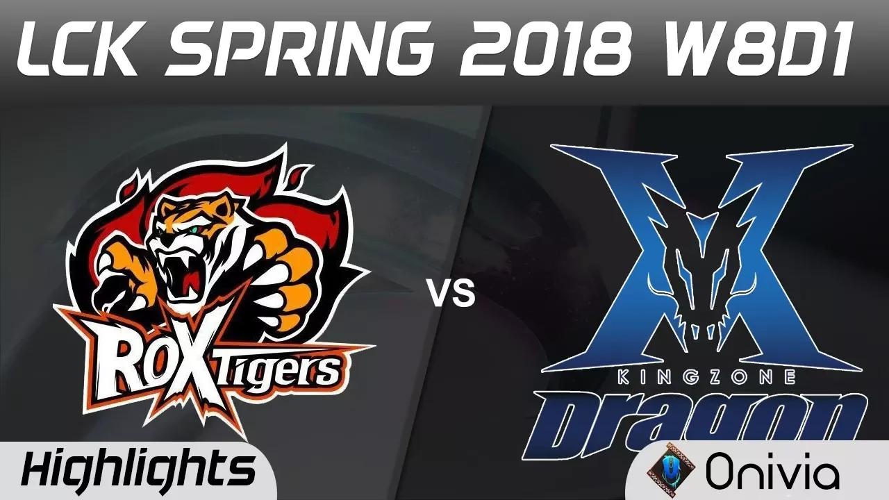 ROX vs KZ Highlights Game 2 LCK Spring 2018 W8D1 ROX Tigers vs KingZone DragonX by Onivia thumbnail