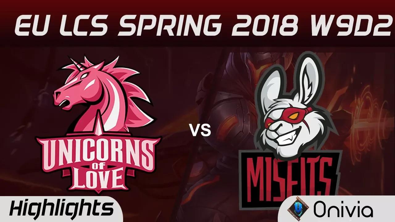 UOL vs MSF Highlights EU LCS Spring 2018 W9D2 Unicorns Of Love vs Misfits Gaming By Onivia thumbnail