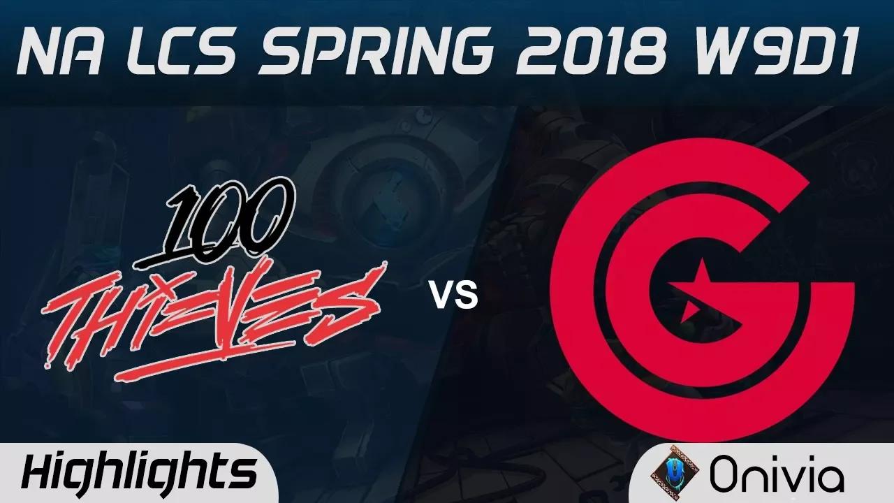 100 vs CG Highlights NA LCS Spring 2018 W9D1 Optic Gaming vs 100Thieves by Onivia thumbnail